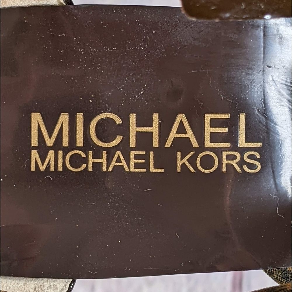 Michael Kors "Berkley" T-Strap Sandals Heels - Picture 9 of 11